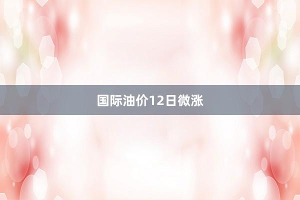 国际油价12日微涨