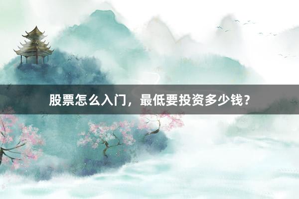 股票怎么入门，最低要投资多少钱？