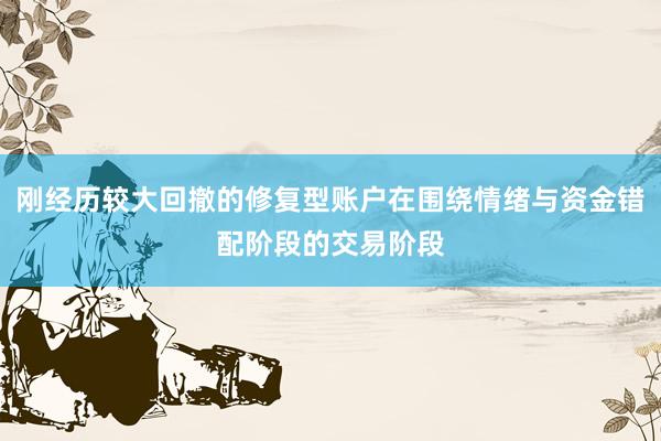 刚经历较大回撤的修复型账户在围绕情绪与资金错配阶段的交易阶段