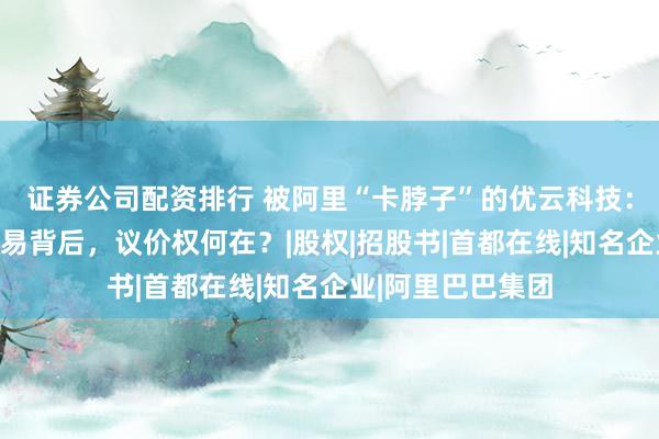 证券公司配资排行 被阿里“卡脖子”的优云科技：高占比的双向交易背后，议价权何在？|股权|招股书|首都在线|知名企业|阿里巴巴集团